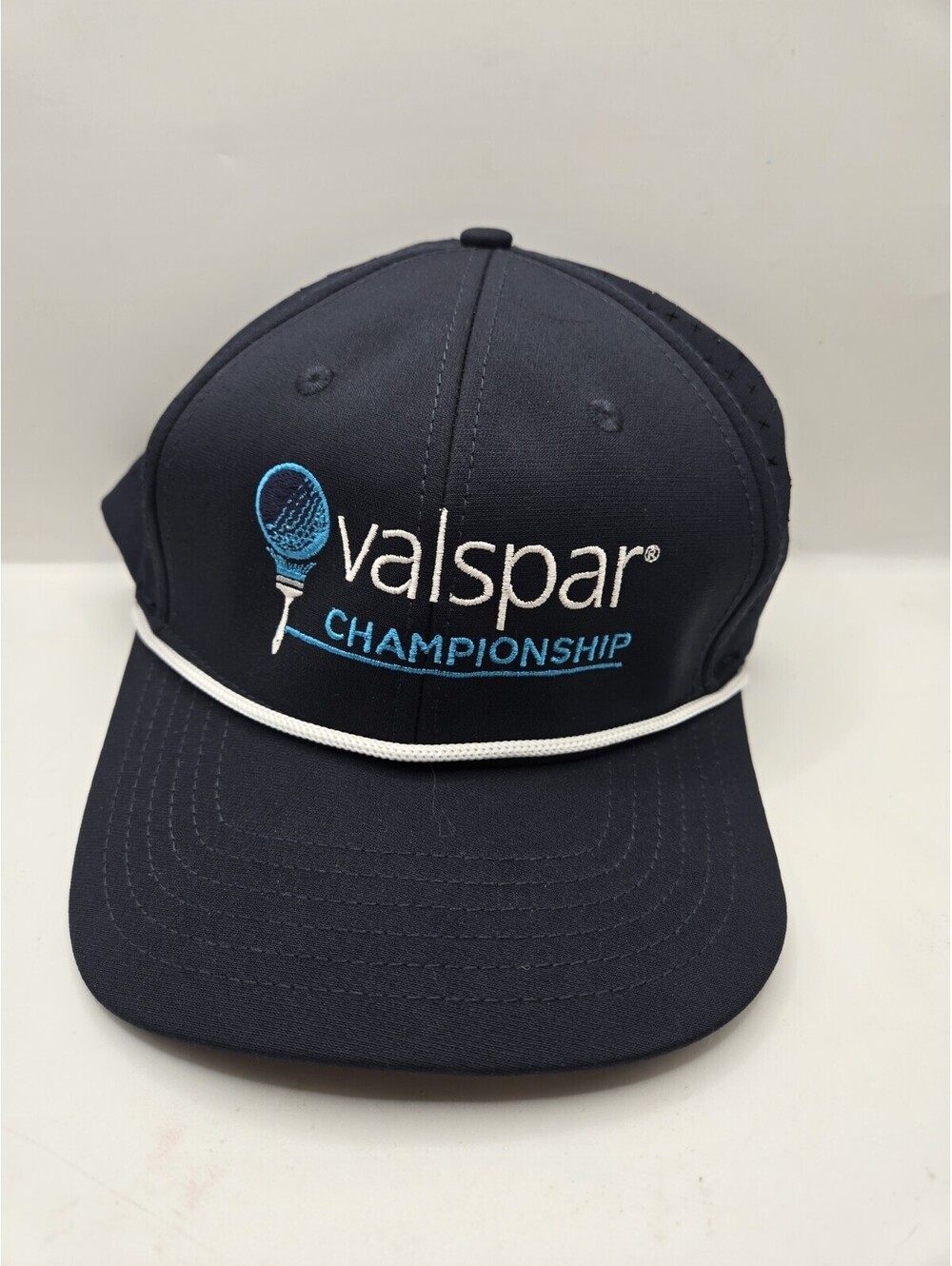 Valspar Championship Golf Hat - UNRL Mid Pro Vented Rope SnapBack Blue Cap